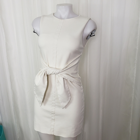 Ted Baker London Papron tie front mini dress white/ivory Ted size 0 = US size 2 - Picture 2 of 13